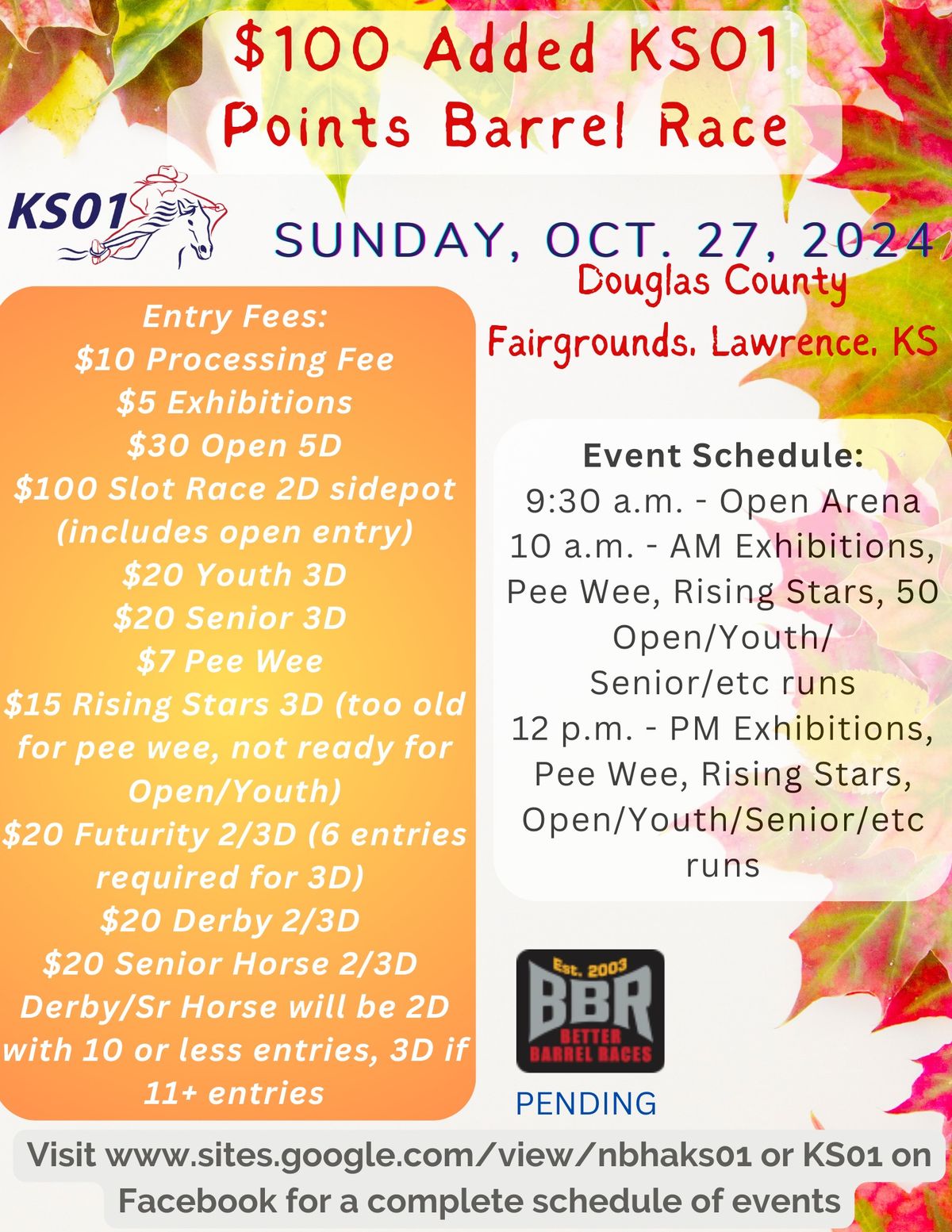 KS01 October Indoor Points Race