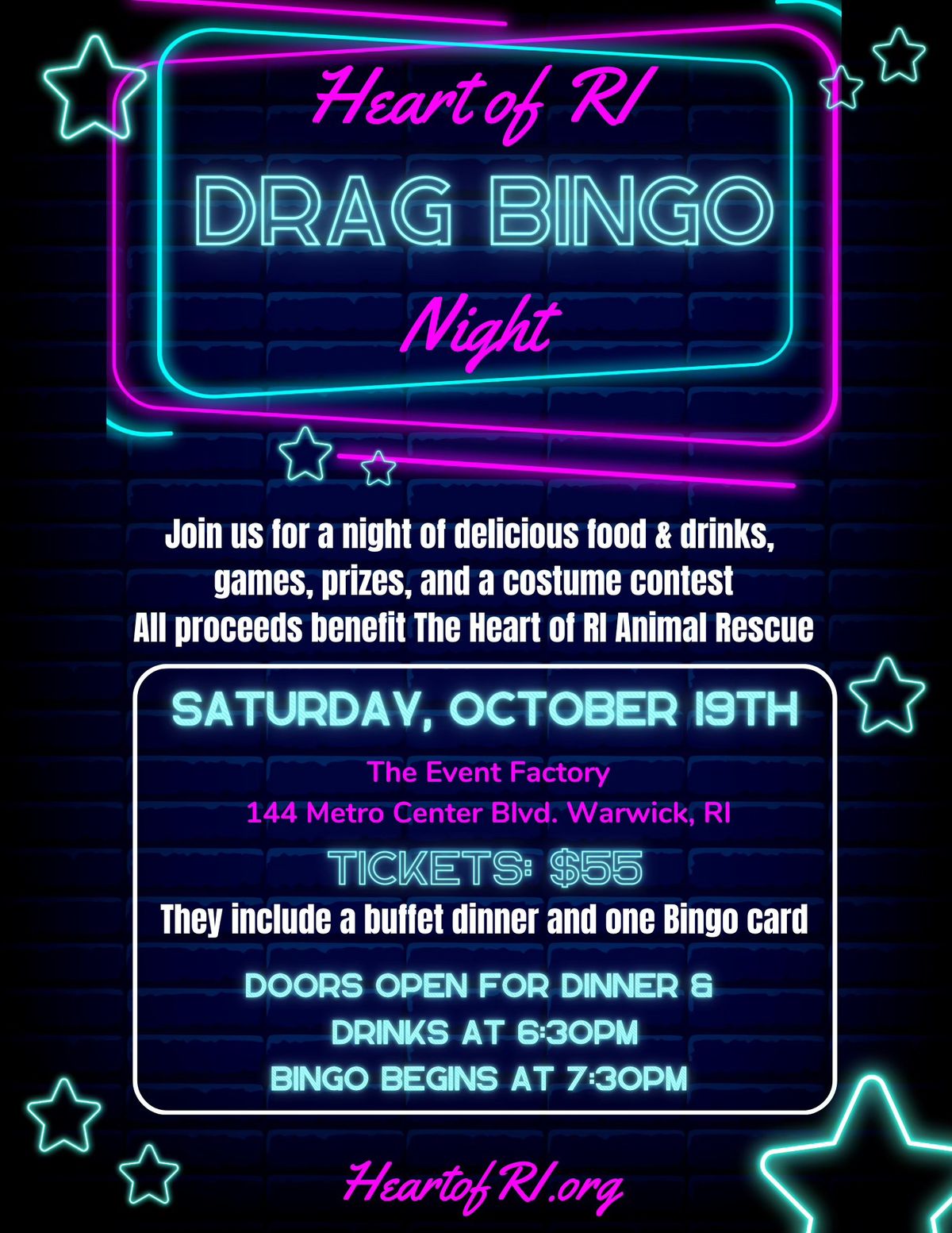 Heart of RI Drag Bingo