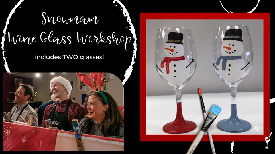 Snowman Wineglass Paint & Sip