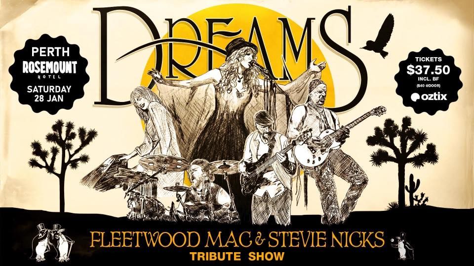 THIS SATURDAY! | North Perth, WA | DREAMS - Fleetwood Mac & Stevie Nicks Show | Rosemount Hotel