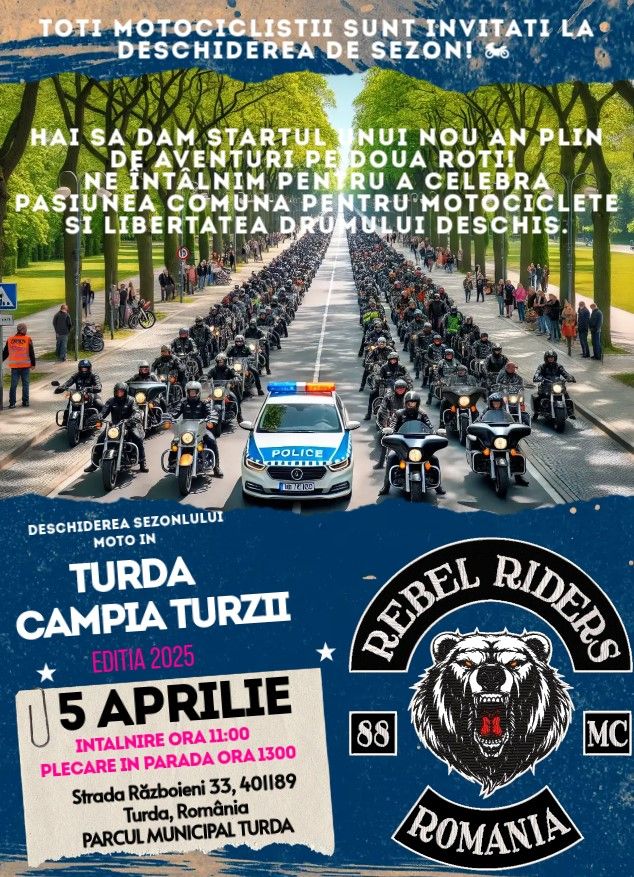 deschiderea sezonului moto in Turda si Campia Turzii