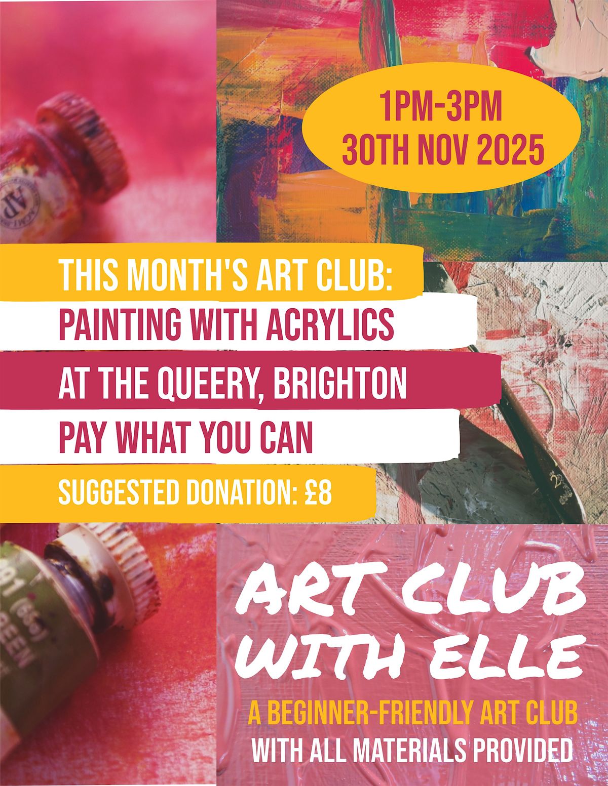 Art Club with Elle @ The Queery, Brighton