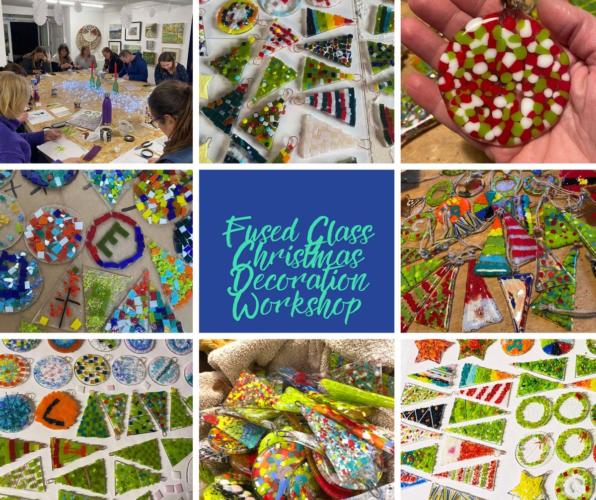 Fused Glass Christmas Decoration Workshop Weston 