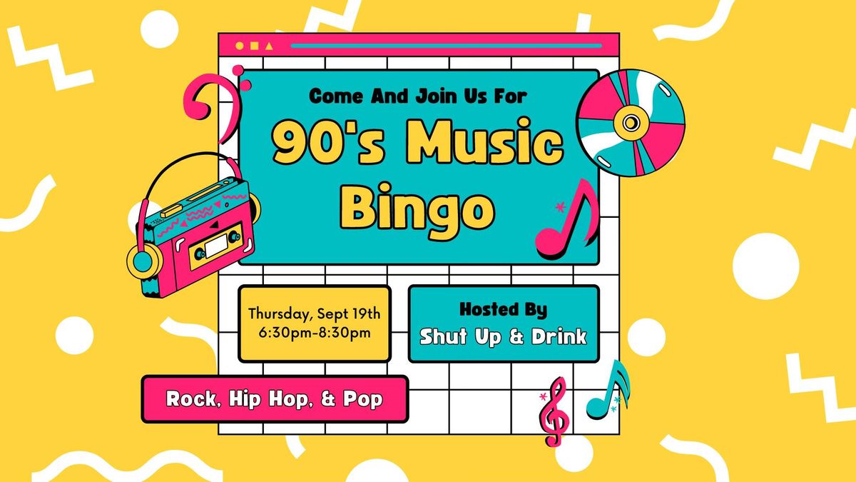 90's Music Bingo