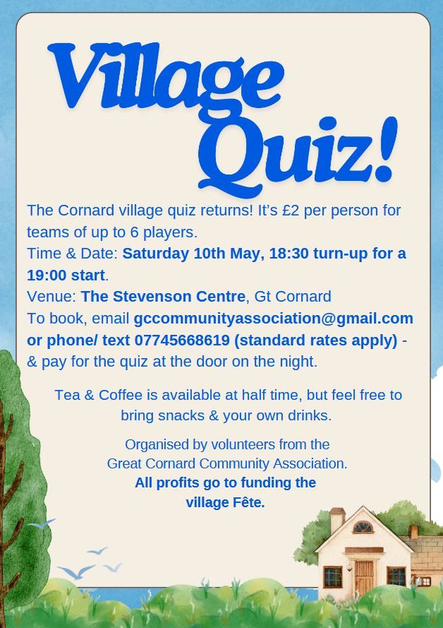 Great Cornard Village Quiz 