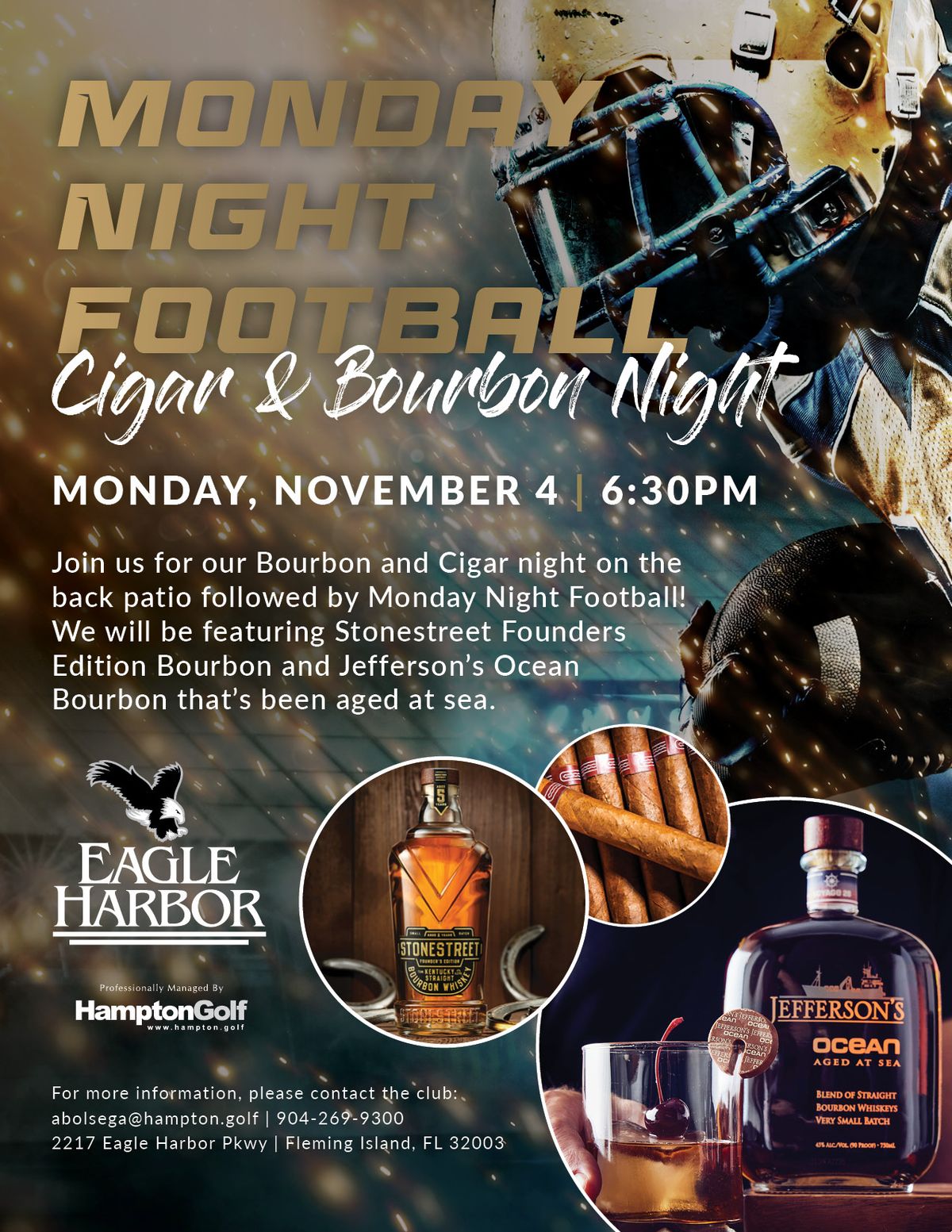 Monday Night Football: Cigar & Bourbon Night