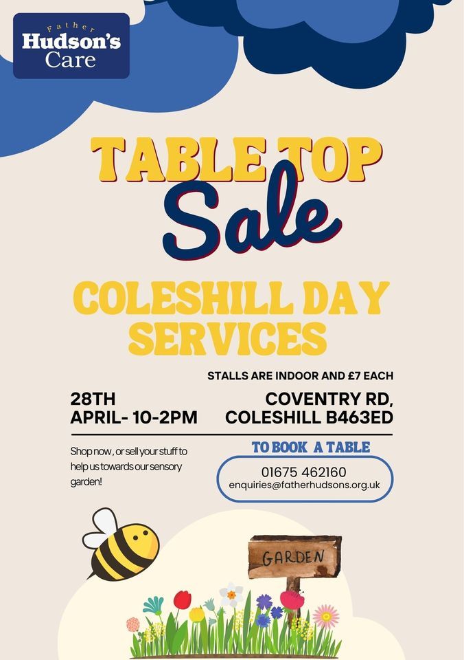 Table top sale
