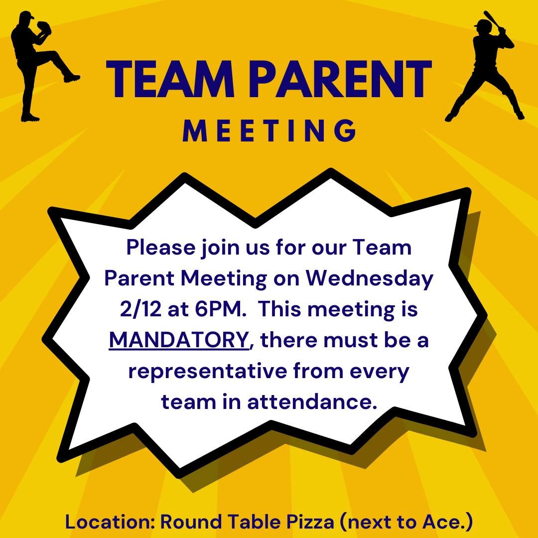 Team Parent Meeting