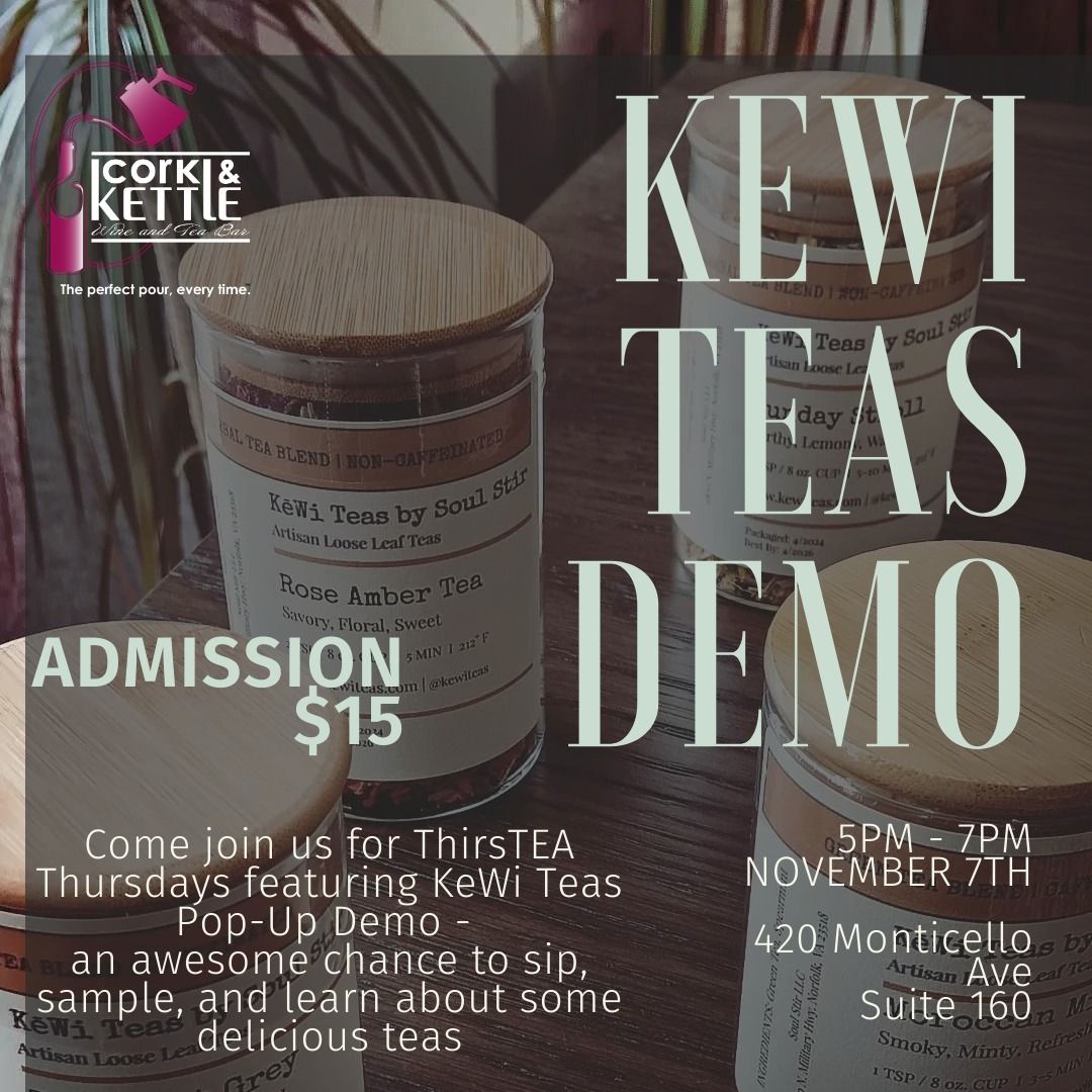 KeWi Teas Pop Up