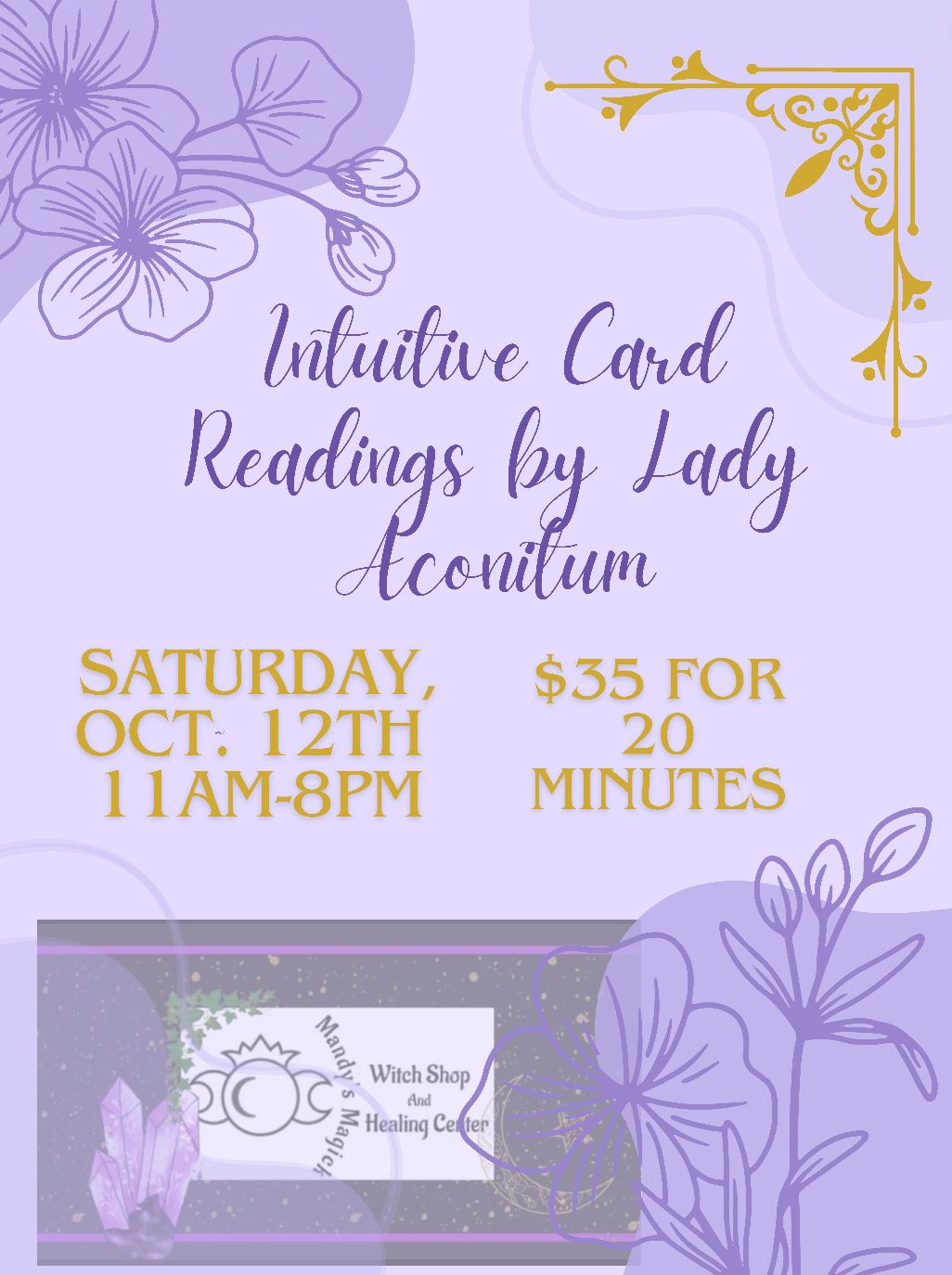 Intuitive Card Readings with Lady Aconitum 