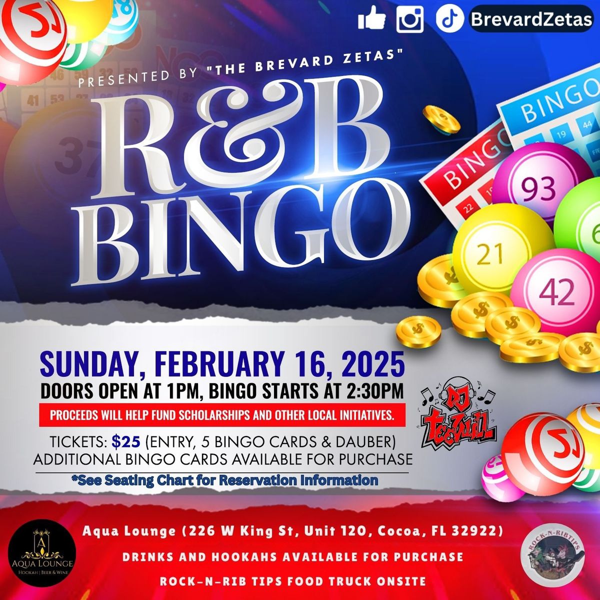 R&B Bingo (Brevard Zetas)