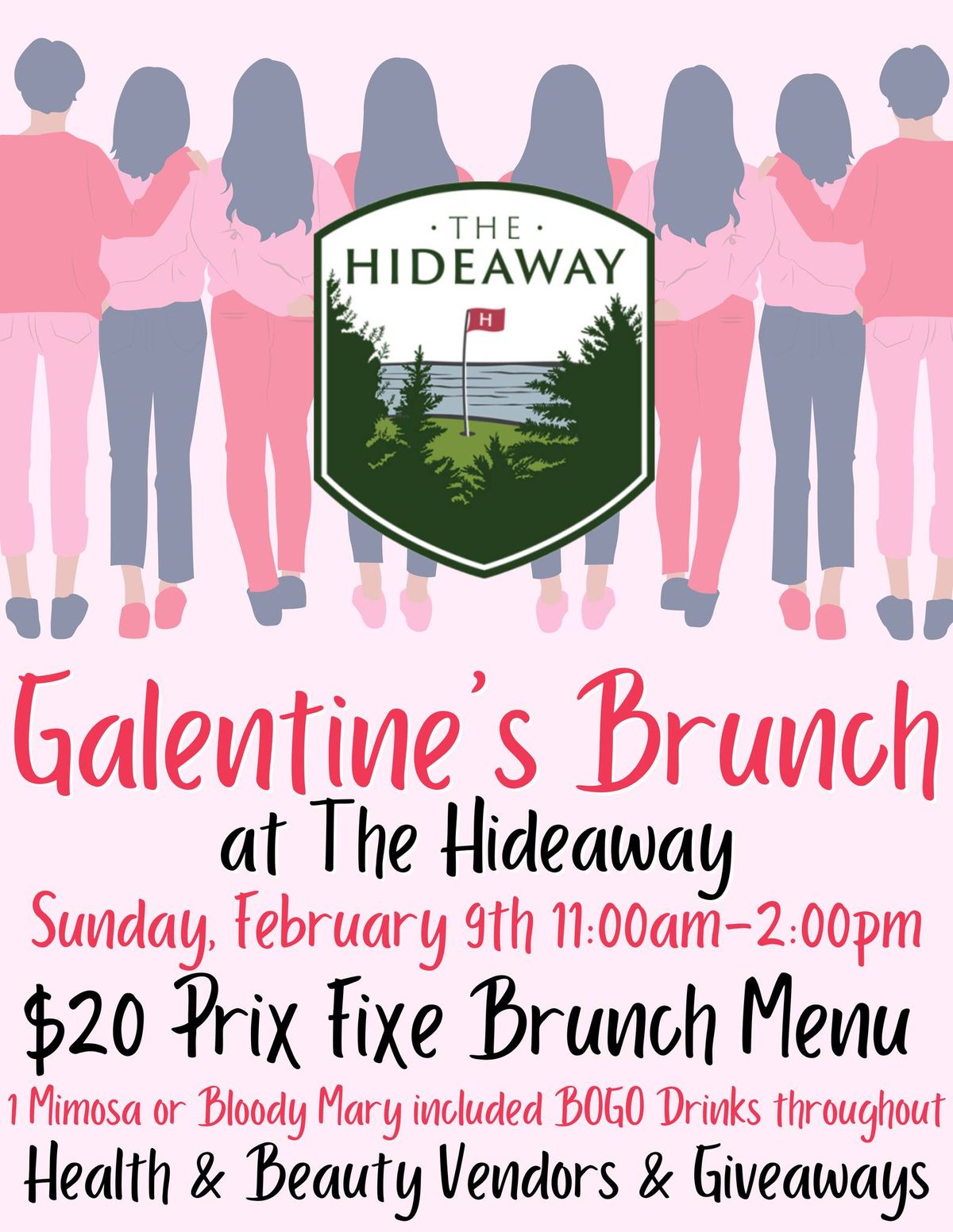 Join us for Galentine's Brunch at the HIdeaway