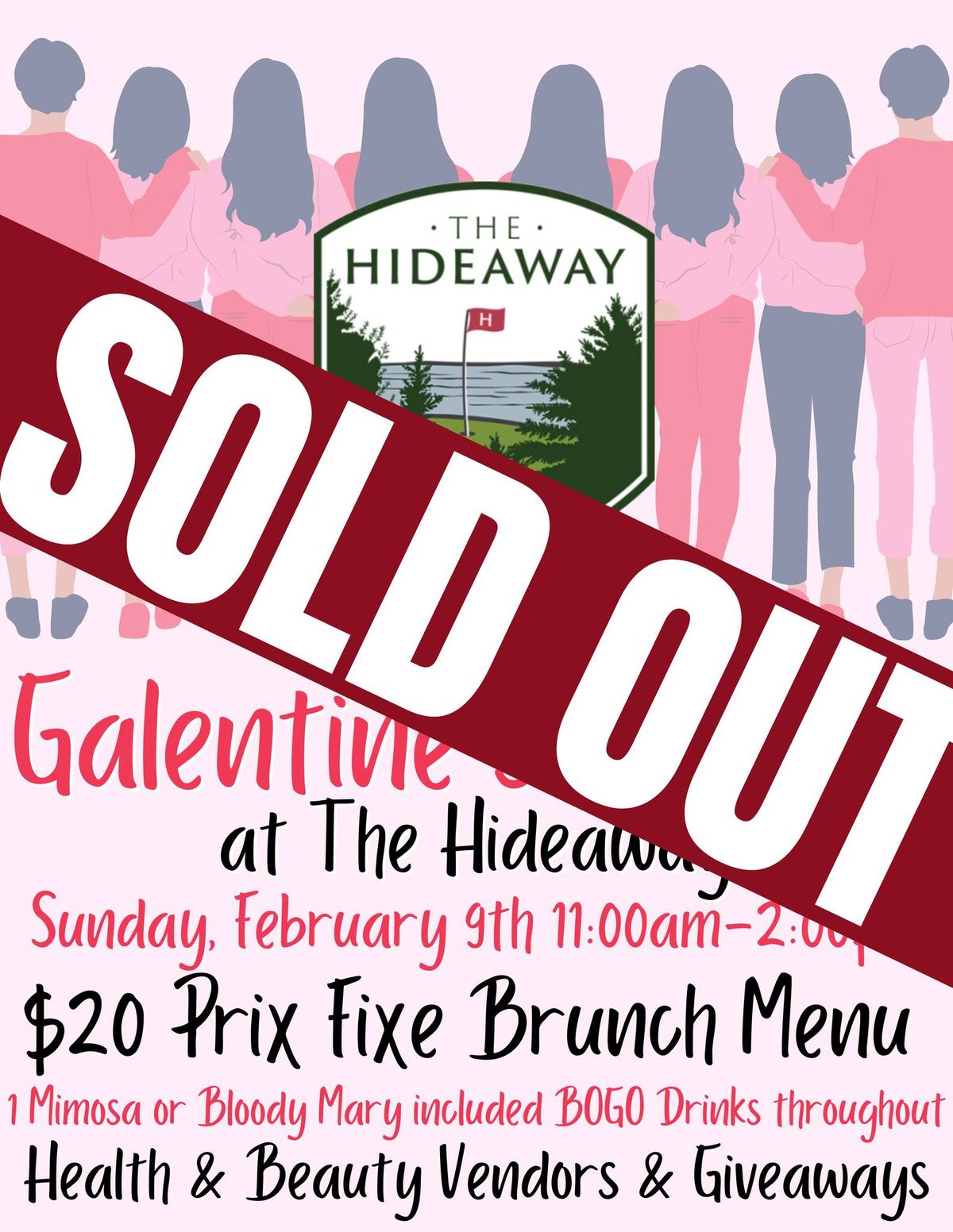 SOLD OUT - Join us for Galentine's Brunch at the HIdeaway