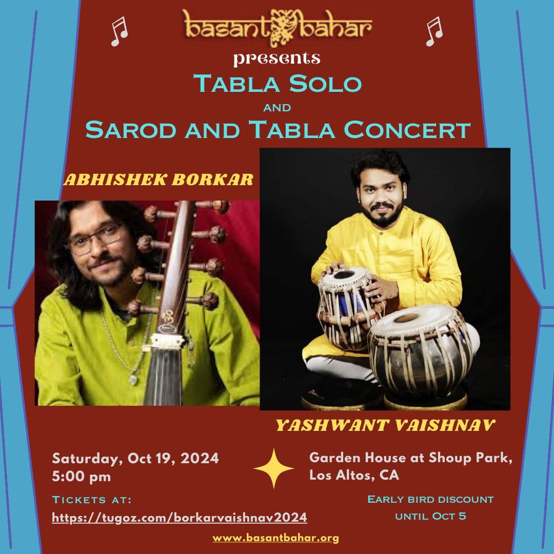 Tabla solo and Sarod Tabla duet - Abhishek Borkar and Yashwant Vaishnav