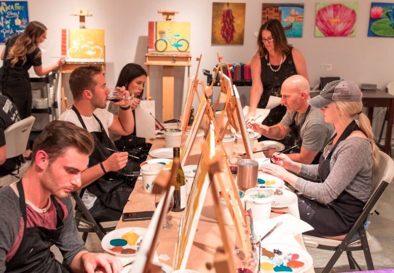 Painting & Wine: Art Class at the Clubhouse!