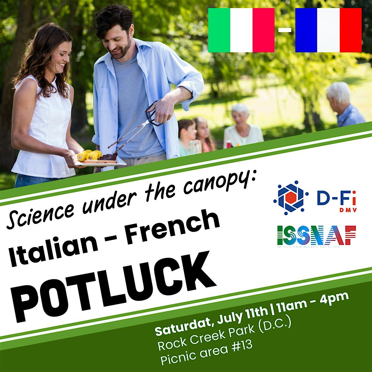 Scientific Networking | Italian \/ French Potluck (ISSNAF | D-Fi USA)