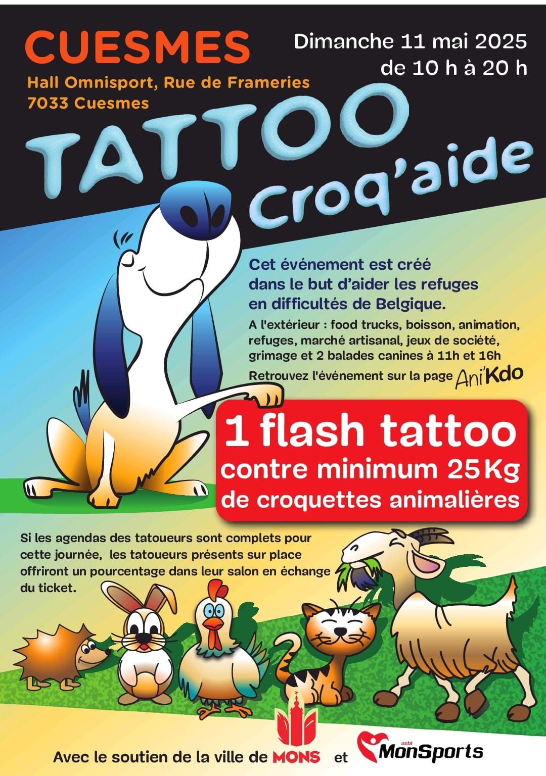 Tattoo Croq'aide + march\u00e9 artisanal 