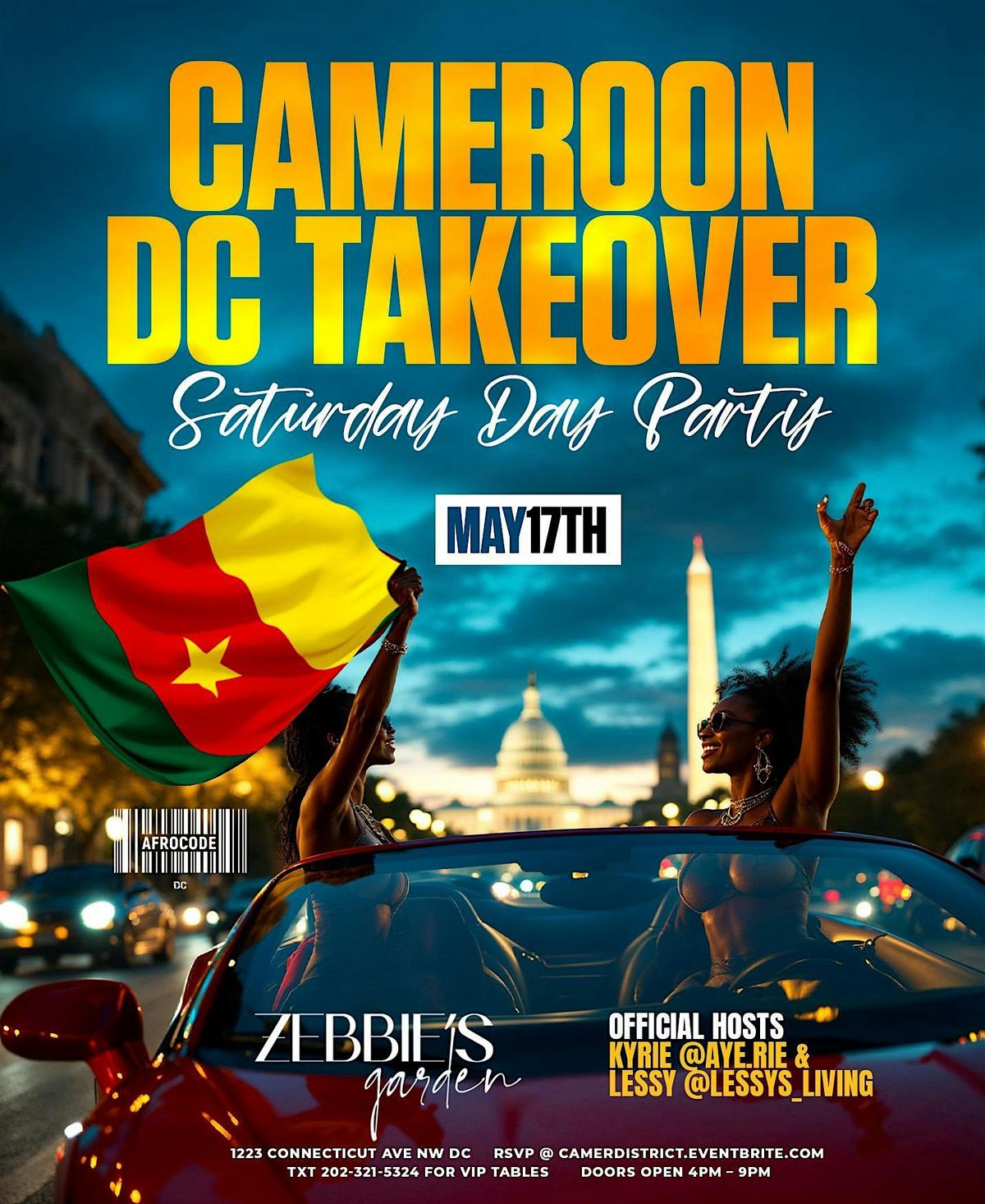 Cameroon DC TakeOver | Day Party {Sun May 17th}