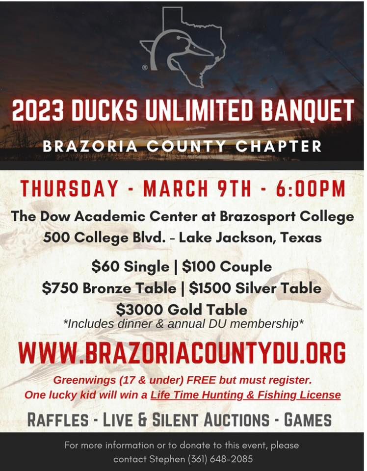 2023 Brazoria County Ducks Unlimited Banquet