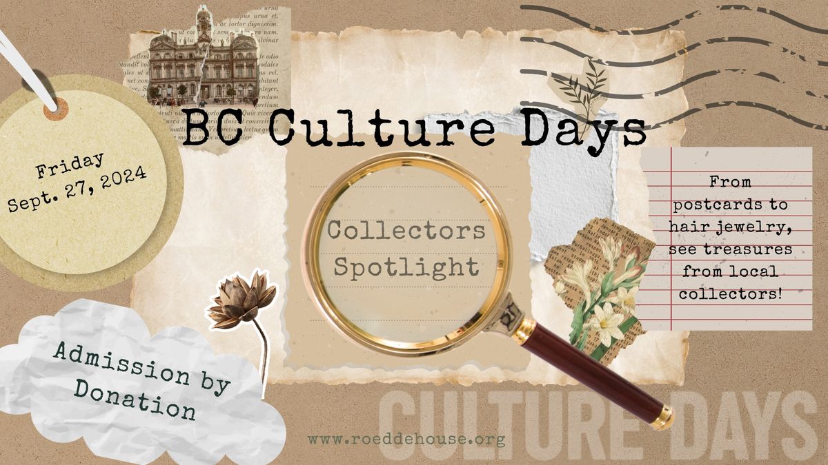 BC Culture Days 2024 - Collectors Spotlight