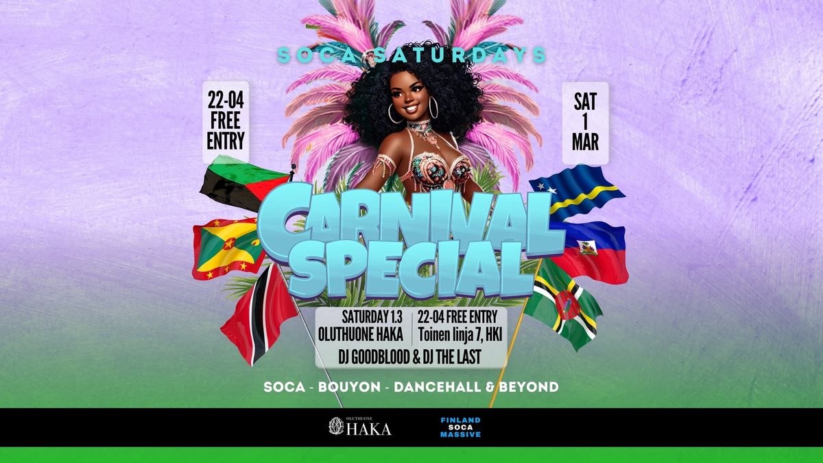 SOCA SATURDAY Carnival Special 1.3.2025