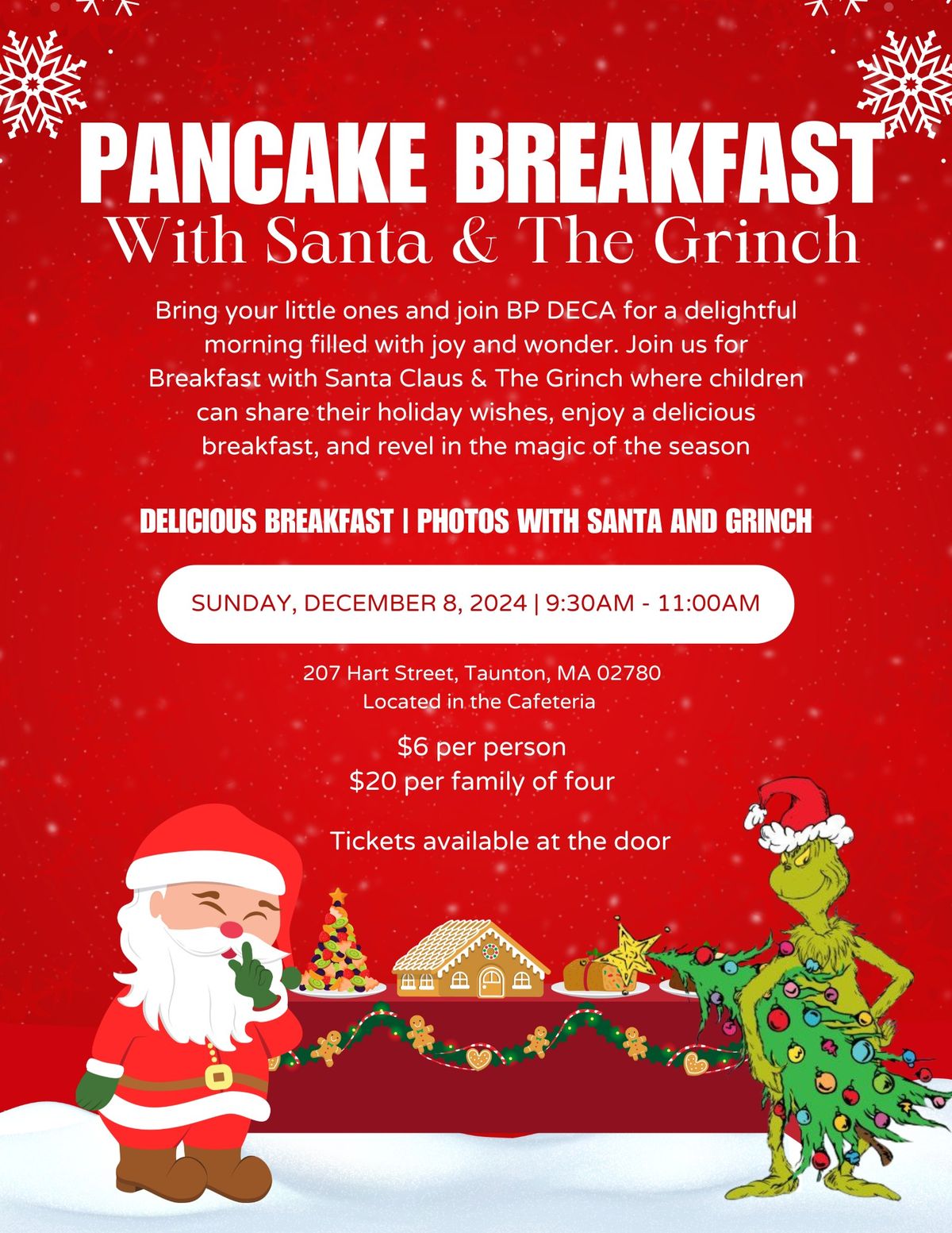 Pancake Breakfast with Santa & The Grinch