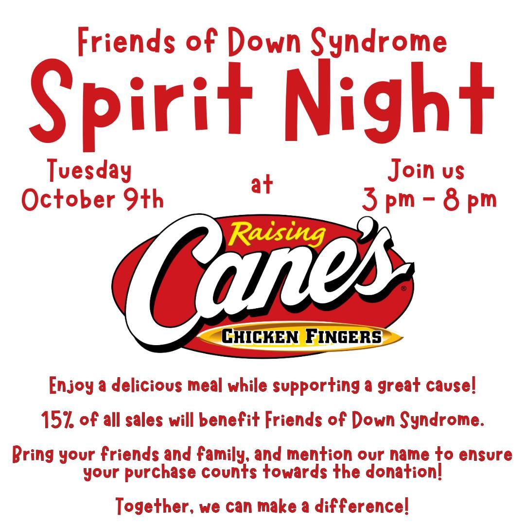 Raising Canes Spirit Night