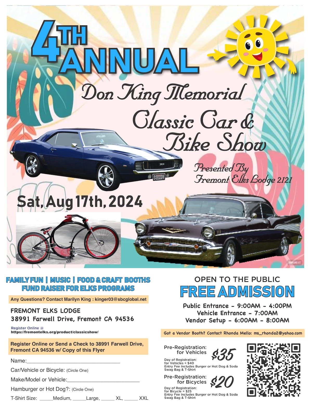 4th Annual "Don King" Memorial Classic Car & Bike Show