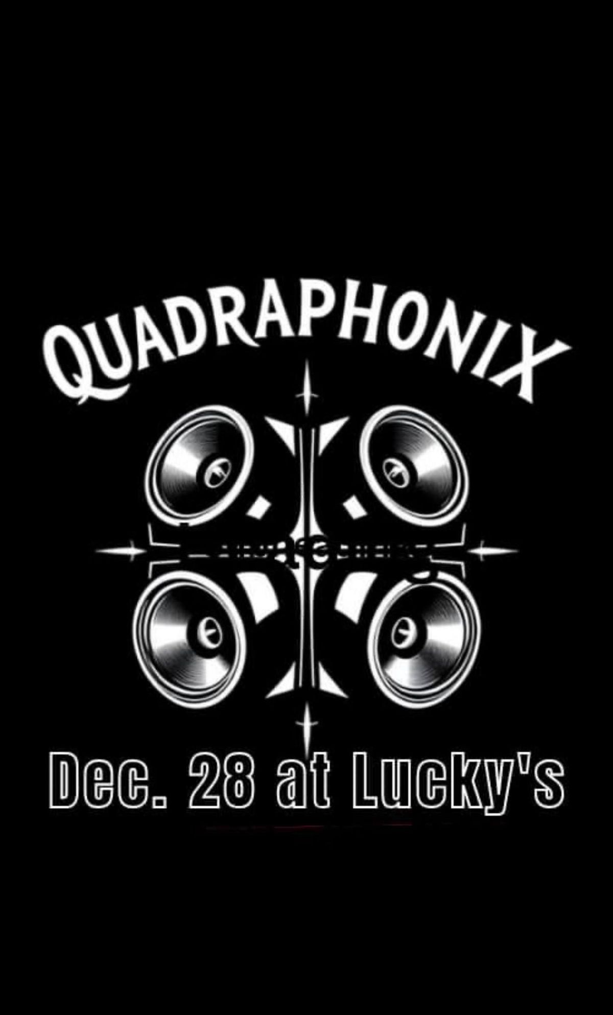 QuadraphoniX @ Lucky\u2019s, Findlay Oh! Debut gig, End of Year bash!