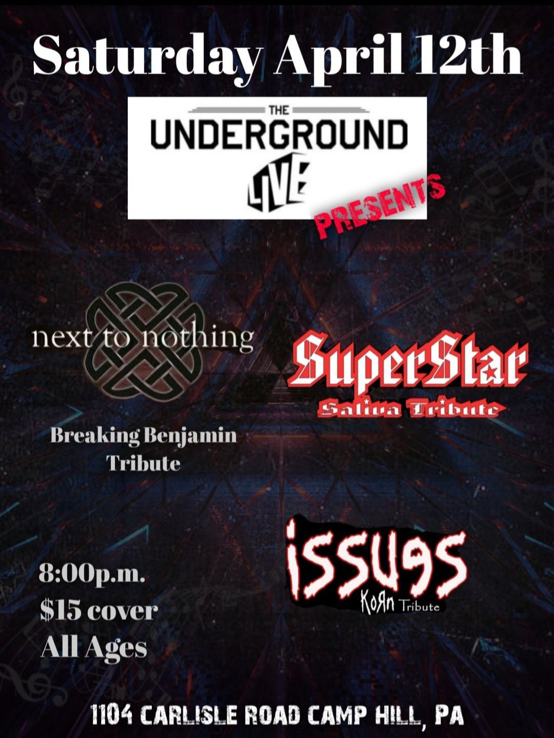 TRIBUTE NIGHT at UNDERGROUND LIVE!