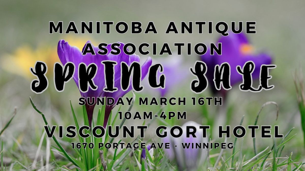 Manitoba Antique Association Spring Sale