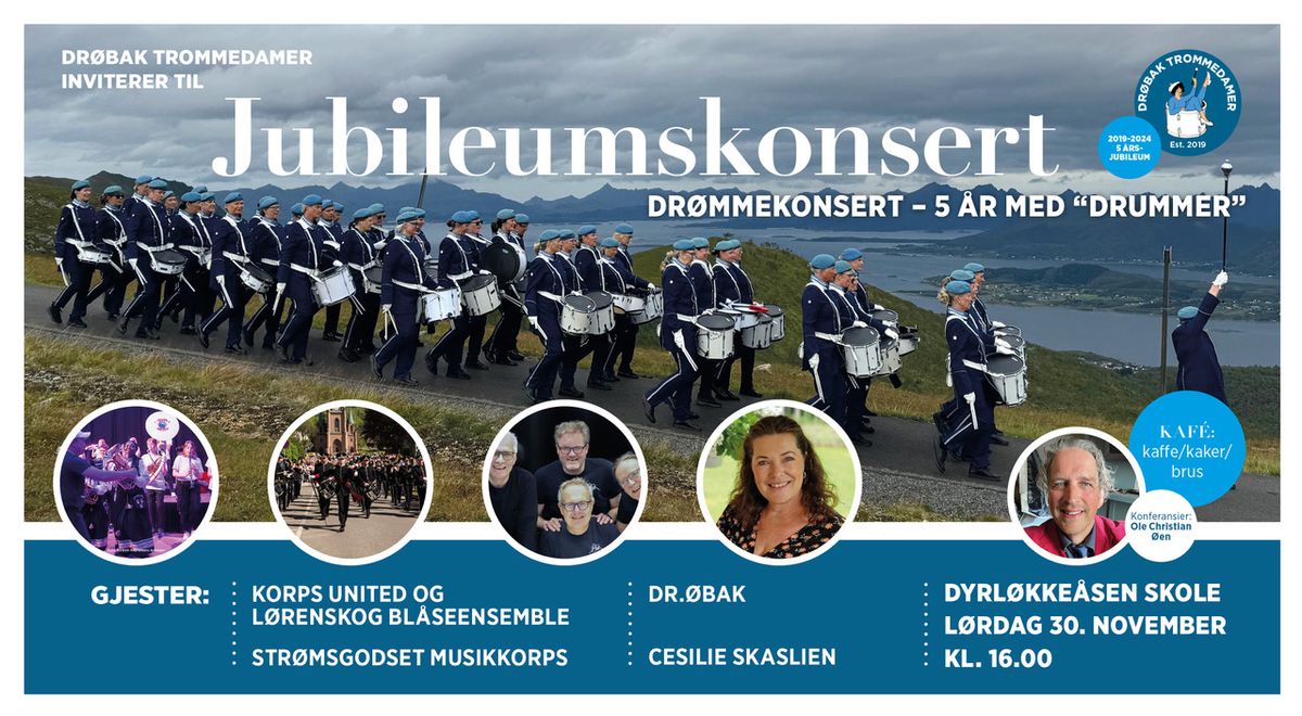 Jubileumskonsert - Dr\u00f8bak Trommedamer