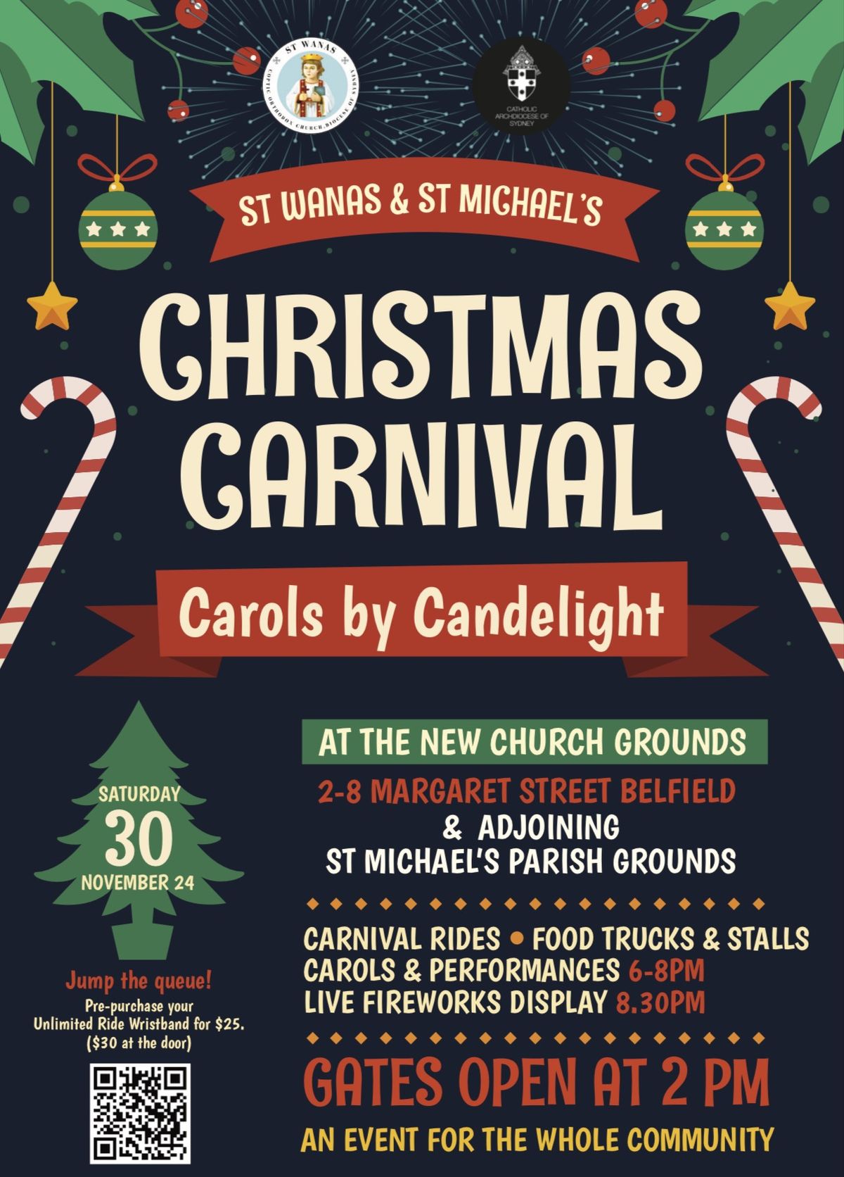 Christmas Carnival, carols celebration and fireworks 