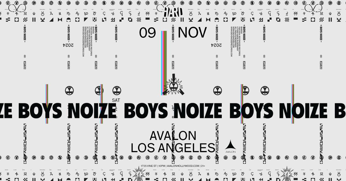 HARD presents: BOYS NOIZE