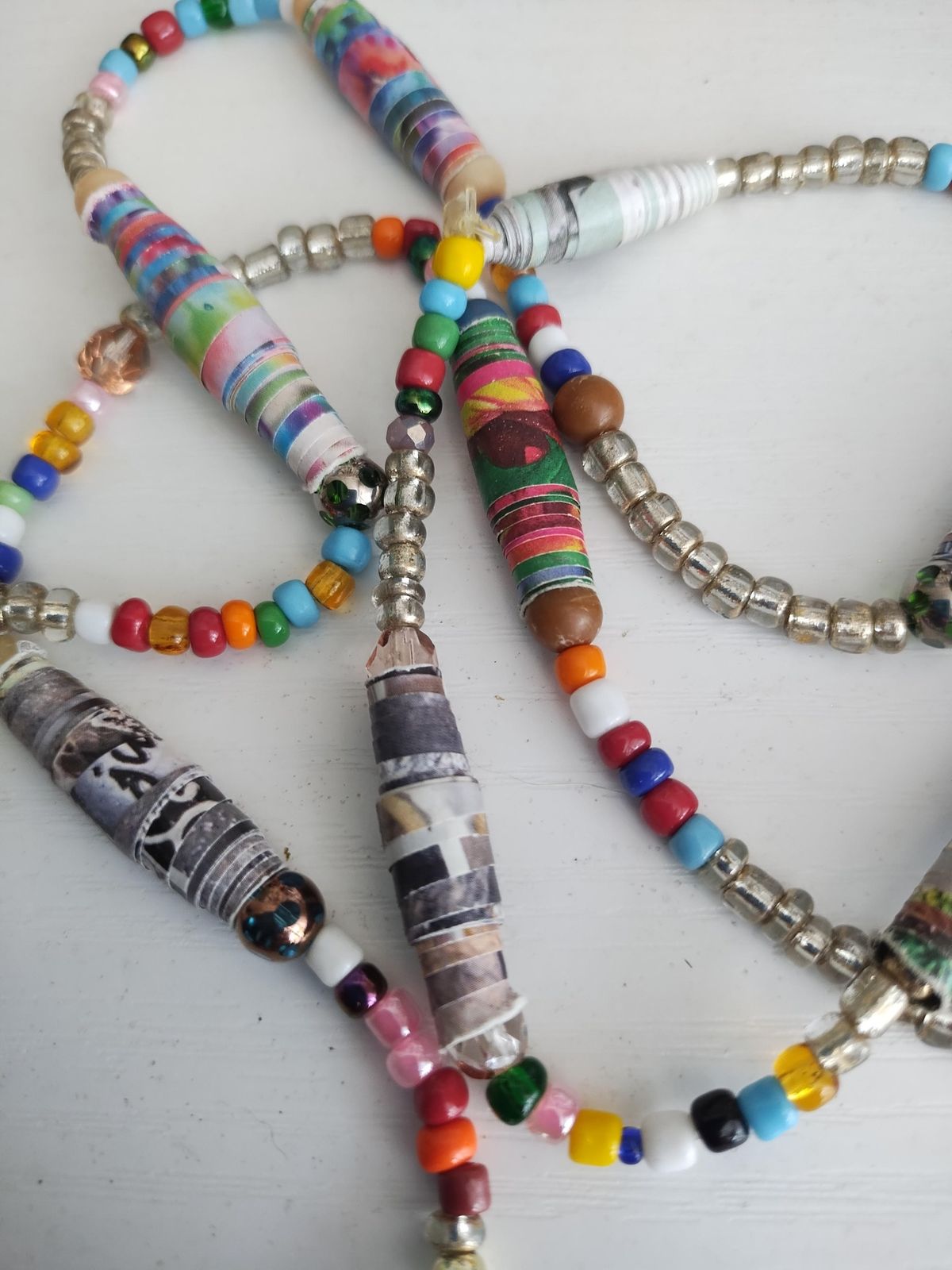 Recycled Paper Beads