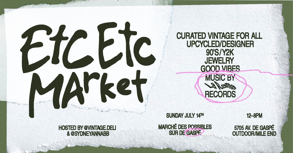 ETC ETC Market - Outdoor Vintage Pop Up