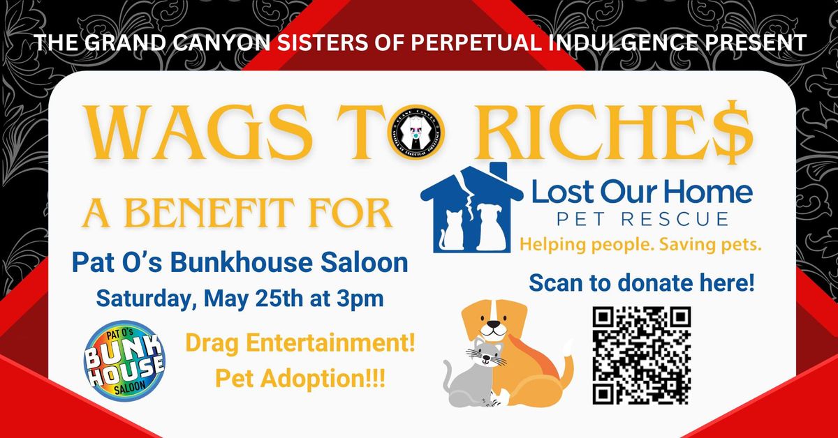 Wags to Riche$: A Benefit for Lost Our Home Pet Rescue