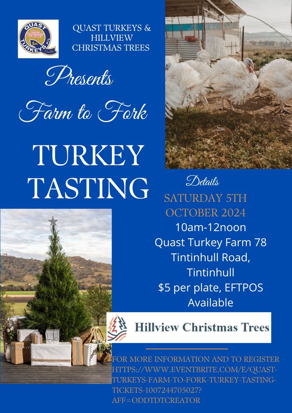 Quast Turkeys- Farm to Fork Turkey Tasting