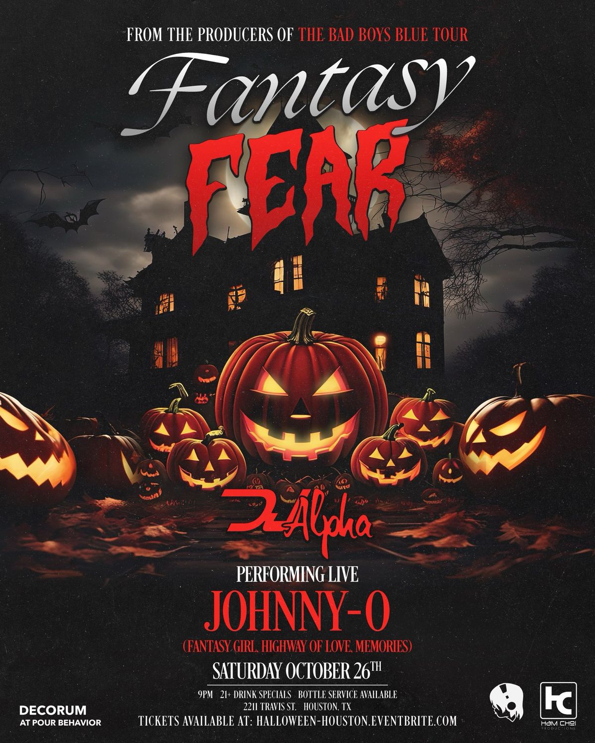 Fantasy Fear Halloween Party 2024: Johnny O LIVE in Houston