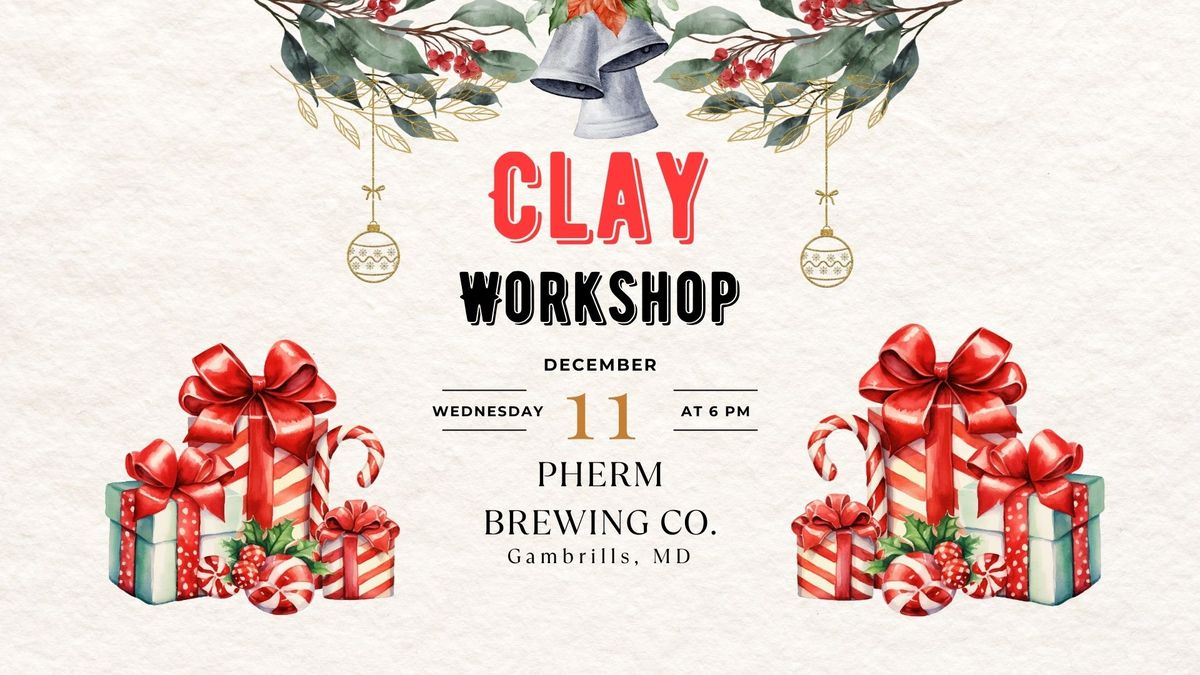 Clay Ornament Workshop @ Pherm Brewing 