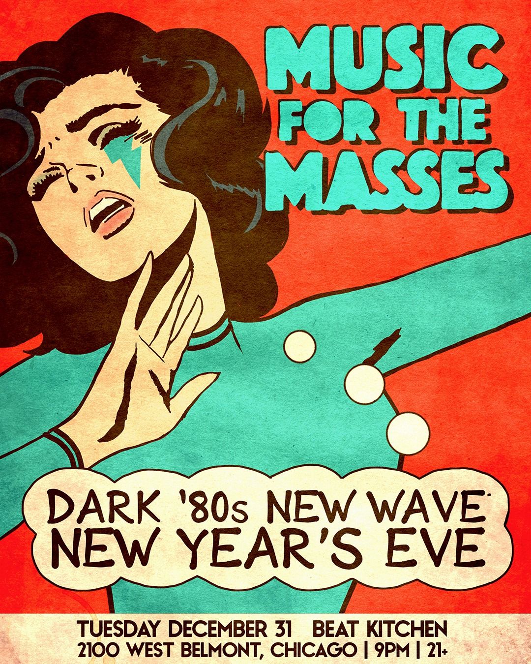 Music for the Masses: Dark 80's New Wave Nite NYE at Beat Kitchen