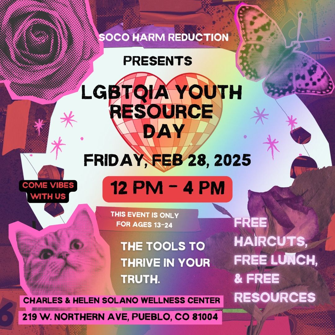 LGBTQIA YOUTH RESOURCE DROP IN 