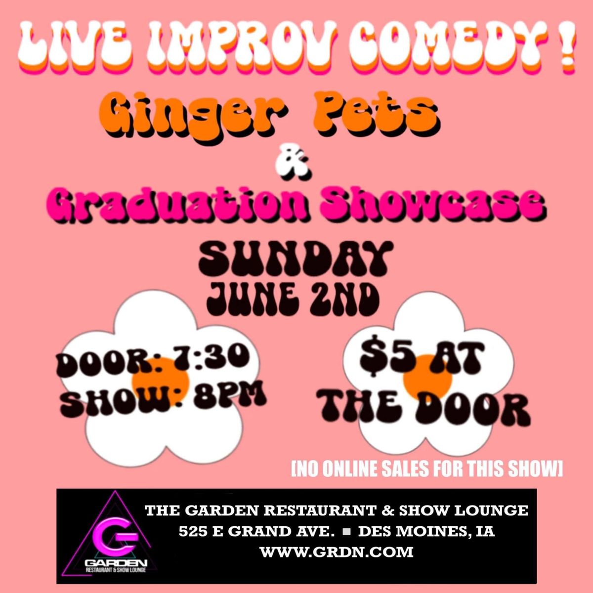 LIVE Improv Comedy: Ginger Pets & Graduation Showcase