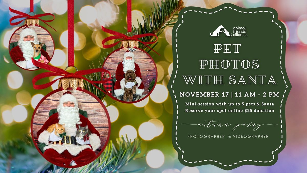 Pet Photos with Santa \ud83c\udf85\ud83d\udcf8\ud83d\ude3b\ud83d\udc36