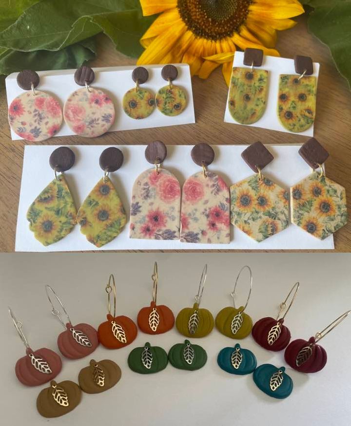 Polymer Clay Earrings with Wild Daisy Creative 