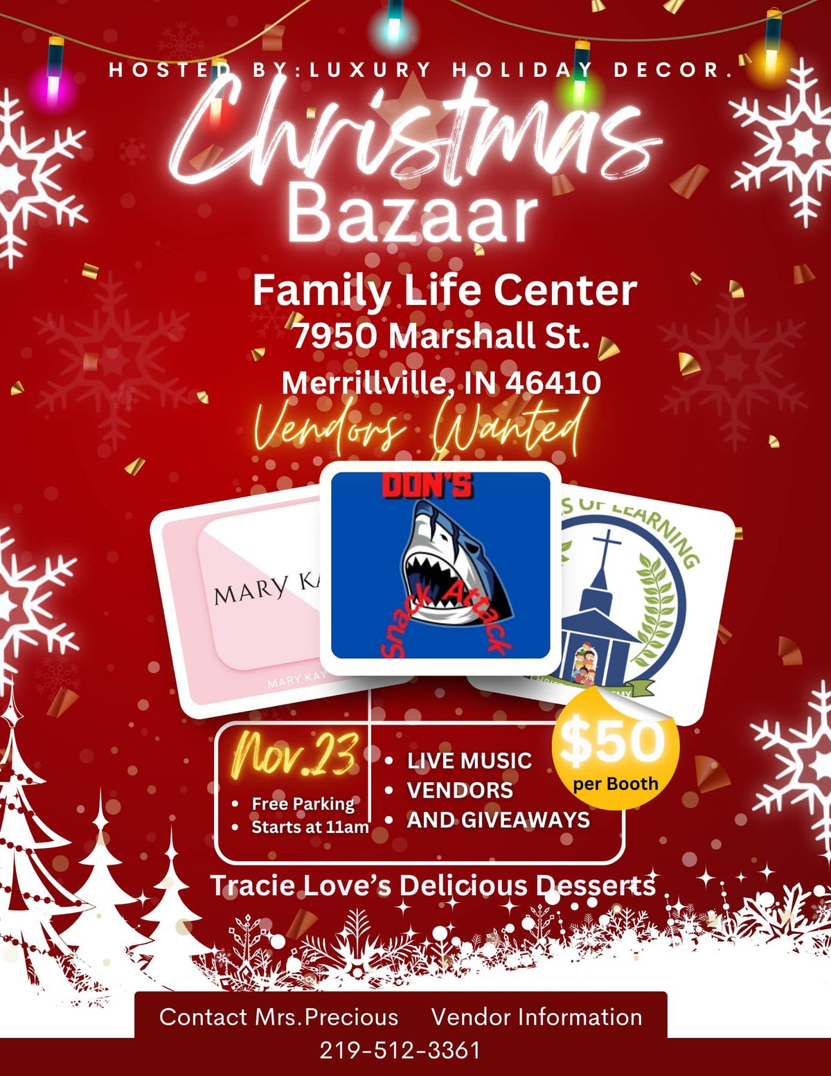 LUXURY Christmas DECOR HOLIDAY Bazaar