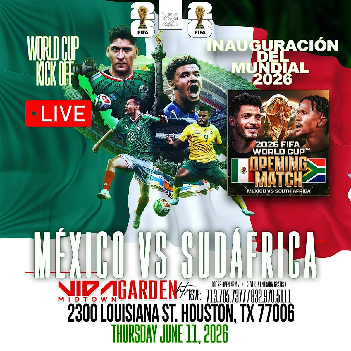 INAUGURACI\u00d3N DEL MUNDIAL 2026 \u26bd\ufe0fM\u00e9xico vs Sud\u00e1frica \u2013 EN VIVO