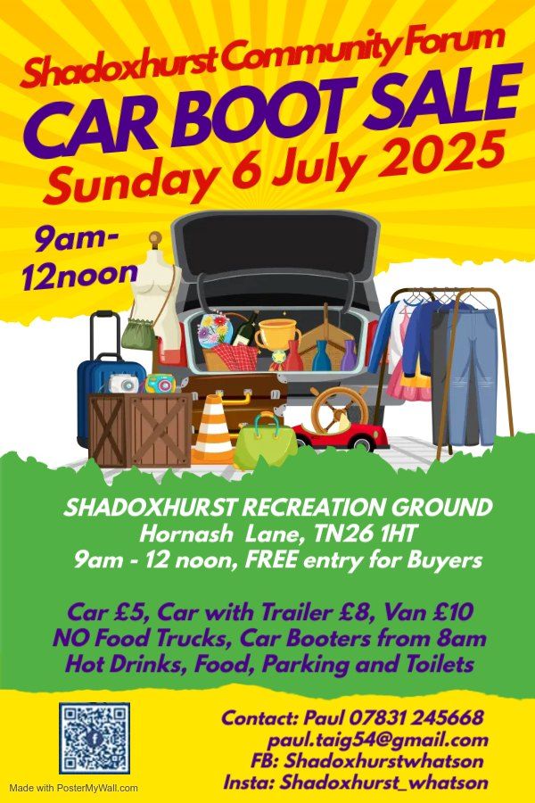 Car Boot Sale - Shadoxhurst, TN26 1HT