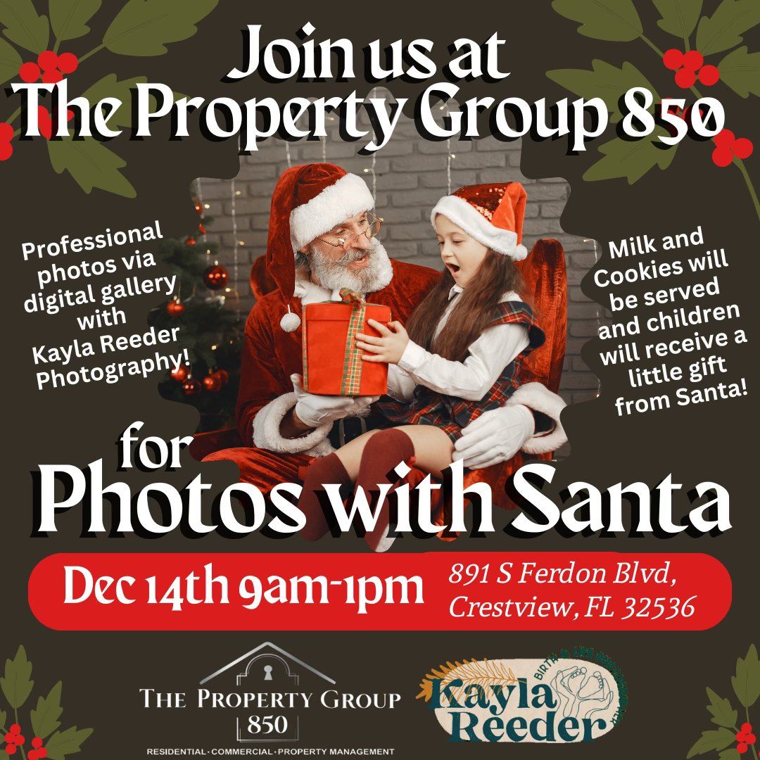 Photos with Santa at The Property Group 850