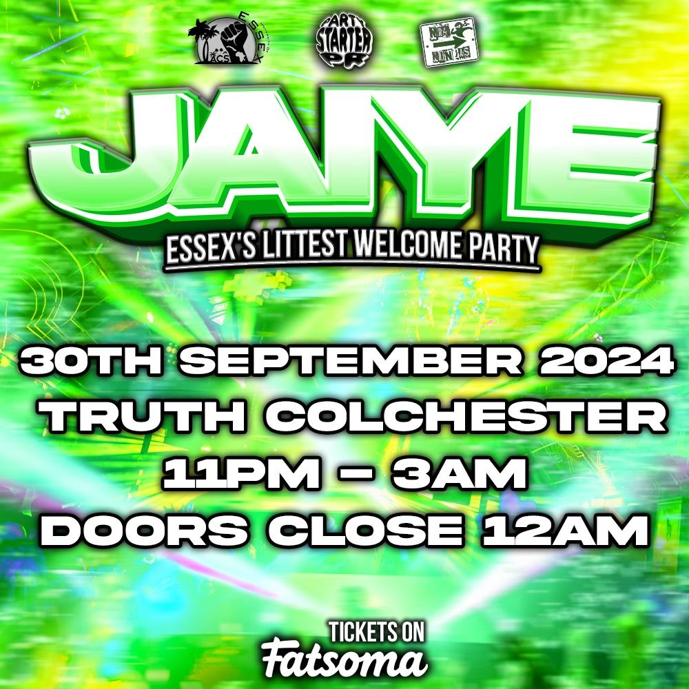 Nr4 Ninjas X Party Starter Pr X Acs Essex present: Jaiye